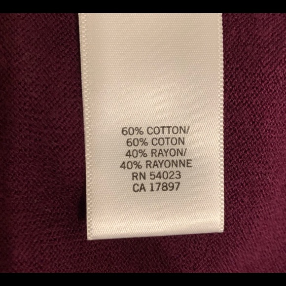 Banana Republic Tiered Cardigan - Plum Colored - Picture 5 of 6